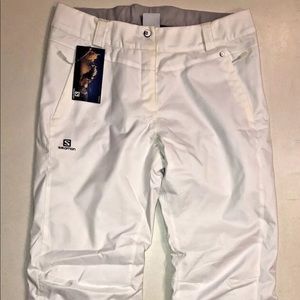 Salomon snow pants "EXPRESS PANT" Women sz M White